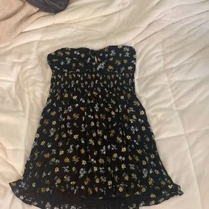 Strapless Sunflower Dress